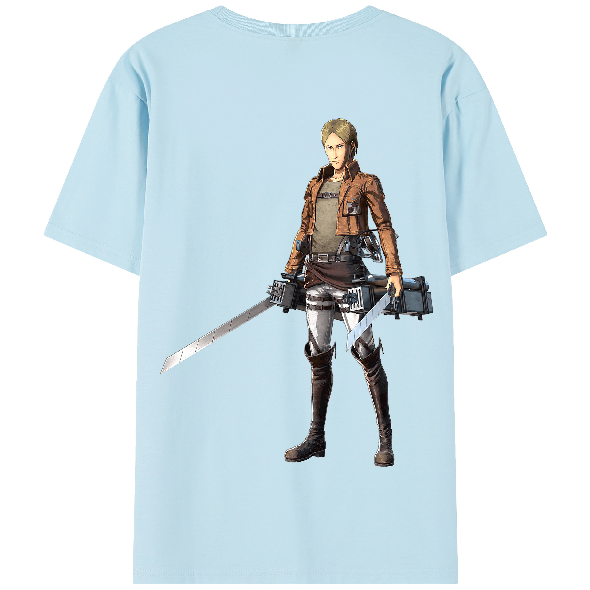 （画像用） 進撃の巨人 Attack on Titan 綿100％半袖Tシャツ（背面プリント）